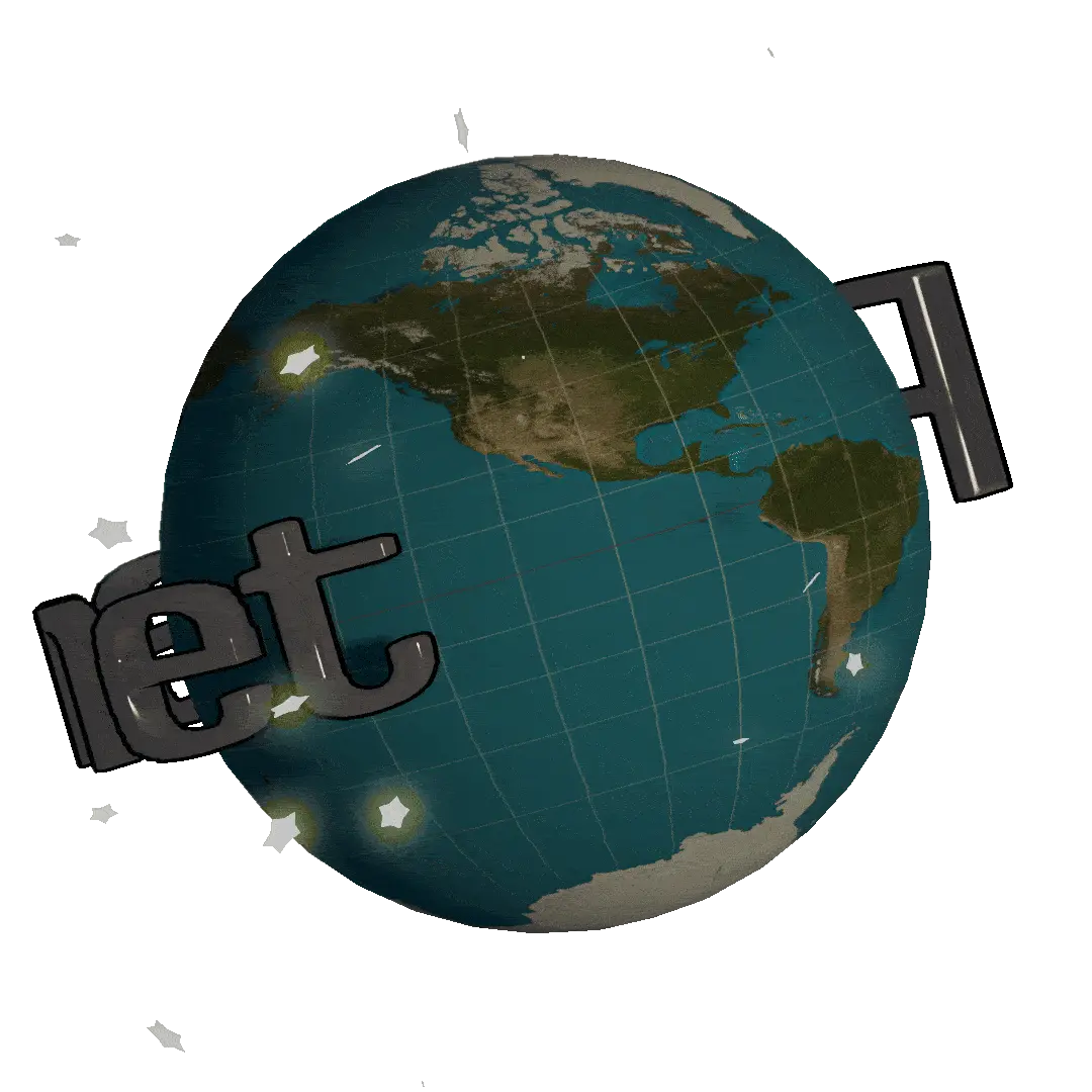Poyle.net animated planet logo